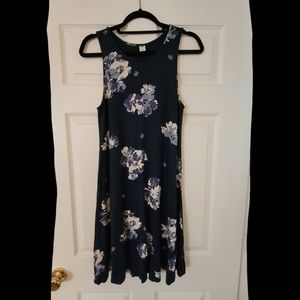 Old Navy Blue Floral Swin Dress - Medium